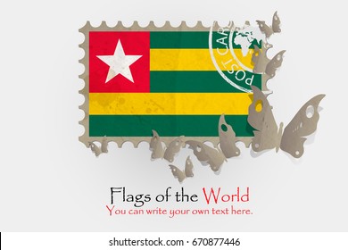 vector flag measurements with butterflies from paper of Togo