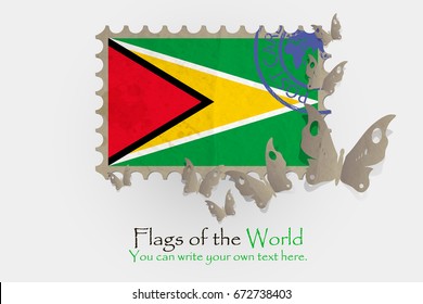 vector flag measurements with butterflies from paper of Guyana