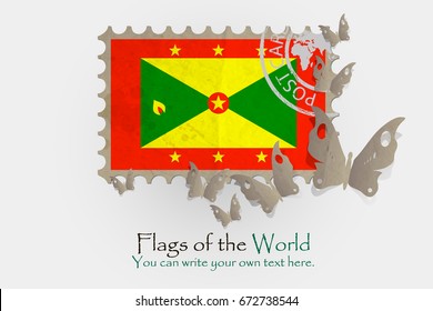 vector flag measurements with butterflies from paper of Grenada