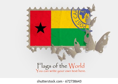 vector flag measurements with butterflies from paper of Guinea Bissau