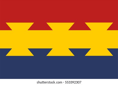 Vector flag of Nanticoke, symbol of American native Indian.