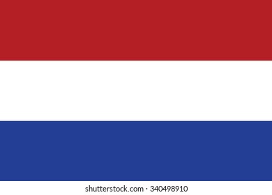 Vector flag of Netherland