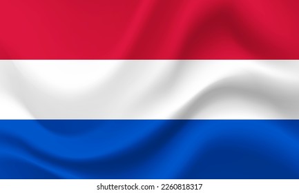 Vector Flag of Netherlands. Netherlands banner. Netherlands banner. Symbol of Netherlands