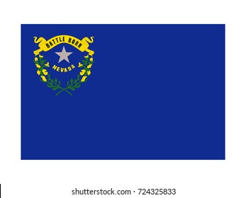 Vector flag of Nevada