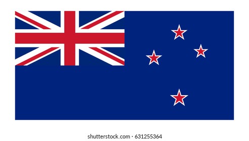 Vector flag of New Zealand