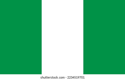vector of the flag of nigeria