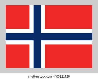Vector flag of Norway