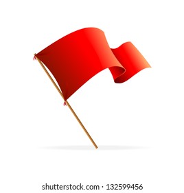 Vector flag red. Icons