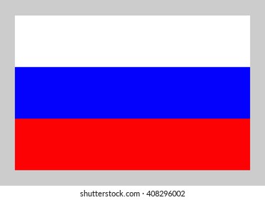 Vector flag of Russia