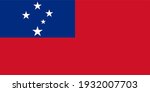 Vector flag of Samoa. Accurate dimensions and official colors. Symbol of patriotism and freedom. This file is suitable for digital editing and printing of any size.
