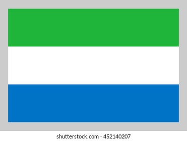 Vector flag of sierra leone