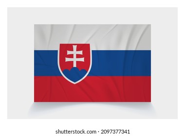 Vector Flag of Slovakia - Proper Dimensions 2 : 3