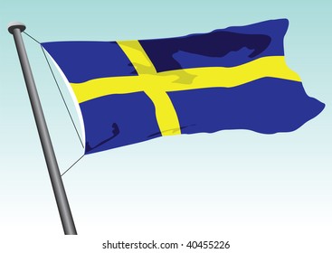 vector flag of sweden