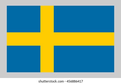 Vector flag of Sweden