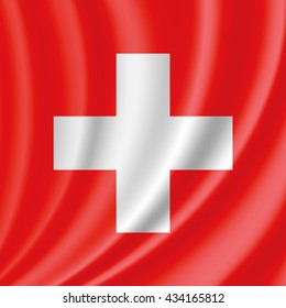 vector flag of switzerland