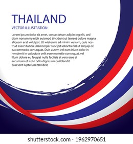 vector flag of Thailand banner design 