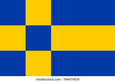Vector Flag of Tilburg city, Netherlands.