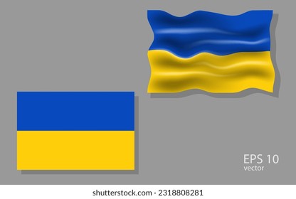 vector flag of Ukraine illustration