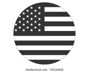 Vector flag of United States of America
