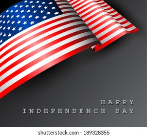 Vector Flag of the United States - independence day background