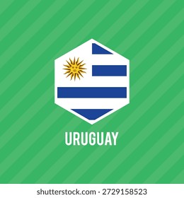 Bandera de Vector de Uruguay. Dimensiones precisas y colores oficiales. Símbolo de patriotismo y libertad. Este archivo es adecuado para la edición digital y la impresión de cualquier tamaño.