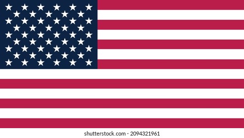 Bandera vectorial de Estados Unidos. Antecedentes de la bandera nacional de los Estados Unidos de América.