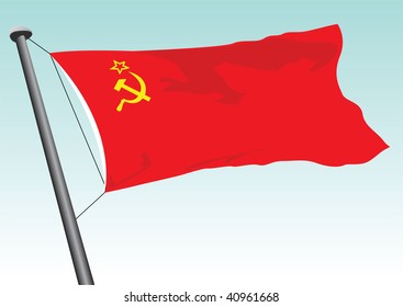 vector flag of ussr