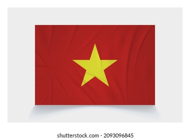 Vector Flag of Vietnam - Proper Dimensions 2 : 3