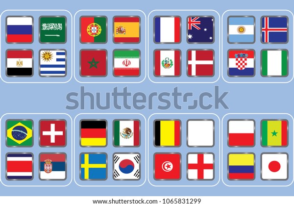 Vector Flags Country Information Graph Flags Stock Vector (Royalty Free ...