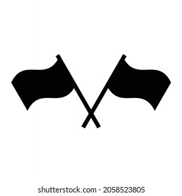 Vector Flags Glyph Icon Design
