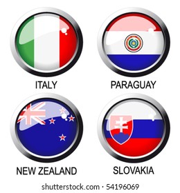 vector flags (group F) - south africa