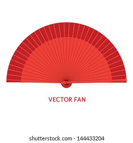 Vector flamenco style fan. Design and decoration element