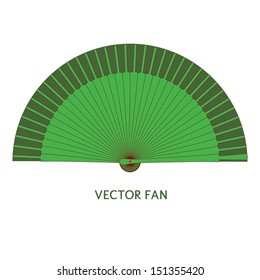 Vector flamenco style fan. Design and decoration element