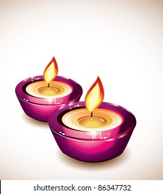 Vector Flaming Candelas