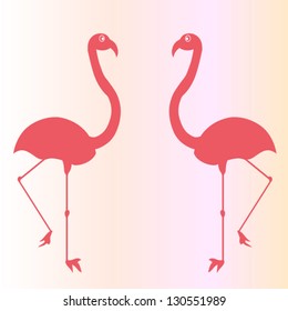 vector flamingo