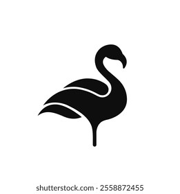 Vector flamingo logo, eps 10