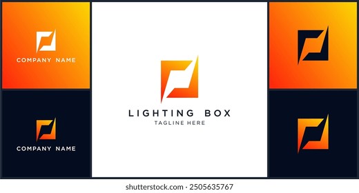 Vector of flash box logo and icon tamplate desain, can be used in various media easily, editable
