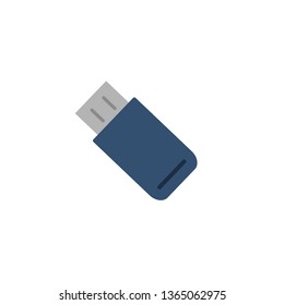 Vector flash drive icon. Gaget imaige. Simple flat icon for websites, web design, mobile app, infographics.