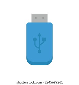 vector flash drive storage flat icon illustration