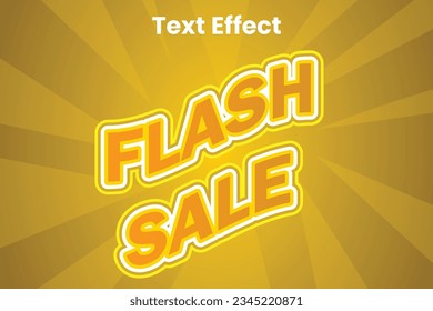 Elemento de texto de texto de venta en flash del vector