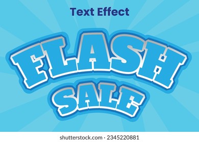 Vector Flash Sale Text Effext Element