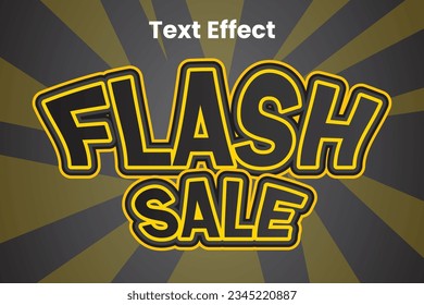 Vector Flash Sale Text Effext Element