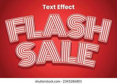 Vector Flash Sale Text Effext Element