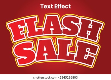 Vector Flash Sale Text Effext Element