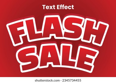 Vector Flash Sale Text Effext Element