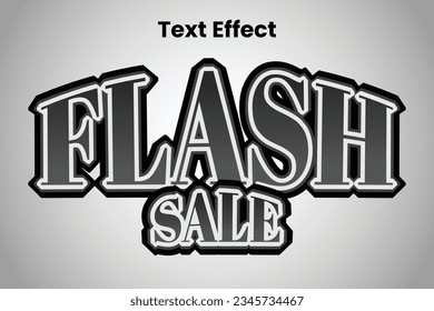 Vector Flash Sale Text Effext Element