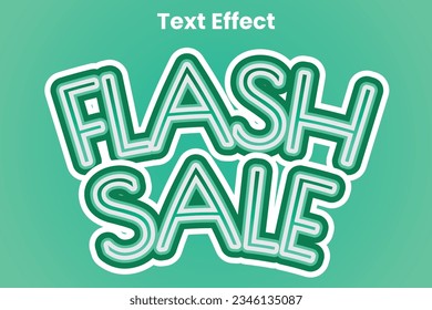 Vector Flash Sale Text Effext Element