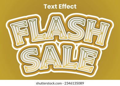 Vector Flash Sale Text Effext Element
