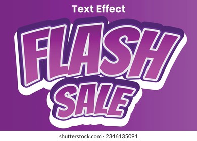 Elemento de texto de texto de venta en flash del vector