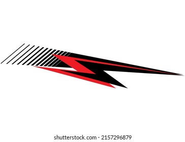 Vector flash for tuning auto, truck, minibus, SUV, moto, yacht. Technology sticker. Modern sports graphics. Vector background